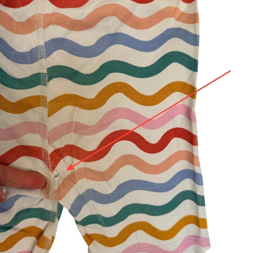 Hanna Andersson Rainbow Wave Short Pajama Set Girls Size 10 (140 cm)